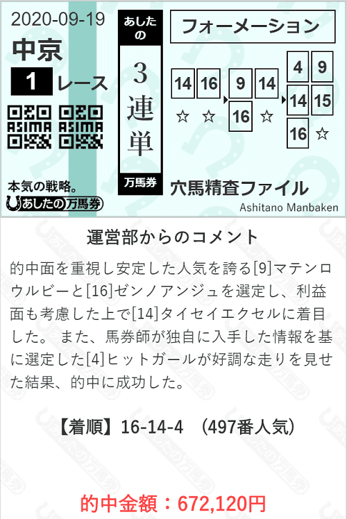 あしたの万馬券無料登録