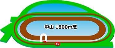 中山競馬場 芝1800m